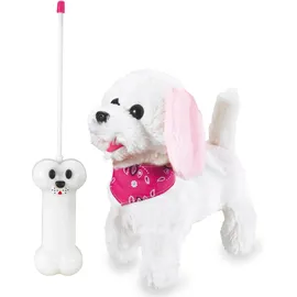 Jamara Trixi RC Plüschhund 22 cm Weiß/Rosa