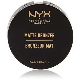 NYX Professional Makeup Matte Bronzer Gepresstes Puder, Ohne Schimmer-Effekt, Vegane Formel, Light