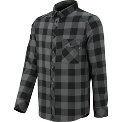 Carve Digger Shirt langärmlig - Grau/Schwarz XS