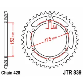 JT Sprockets Kettenrad 57 Zähne