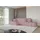 altdecor Ecksofa Cord mit Schlaffunktion 2-Sitzer Rosa