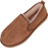 SNUGRUGS Sheepskin - Hard Sole, Herren Warmgefütterte Hausschuhe, Brown (Chestnut), 48 1/2 EU (UK 13) - 48 EU