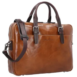 Castelijn & Beerens Rien Aktentasche RFID Leder 41 cm Laptopfach braun