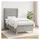 vidaXL Boxspringbett 100 x 200 cm Hellgrau