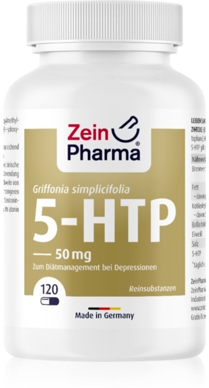 ZeinPharma Griffonia 5-HTP 50 mg Kapseln zur Förderung der physischen und mentalen Gesundheit 120 KAP