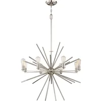 Elstead Lighting Kronleuchter Hängelampe Esszimmerleuchte Deckenlampe Stahl Silber D