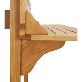 vidaXL Balkon-Stehtisch 90 x 37 x 122,5 cm Braun
