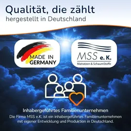 MSS e.K. Kaltschaum-Matratzentopper 10 cm Dicke 120 x 200 cm weiß