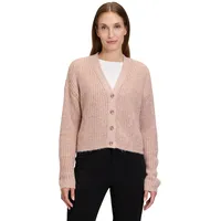 Cartoon Strickjacke "Cartoon Strick-Cardigan mit V-Ausschnitt" Gr. 42, bunt (pink/rosa) Damen Strickjacken Struktur