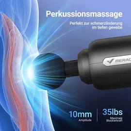 Merach Massagegerät Massagepistole Schwarz