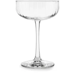 Champagnerglas LIBBEY "Libbey Trinkglas, 12er Set -LINEAR-", transparent, H:15,50cm Ø:10,50cm, Glas, Trinkgefäße, 251 ml, hochwertig verarbeitet, im modernen Design