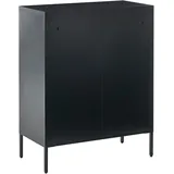 Beliani Vitrine Esholt 80 x 40 x 102 cm Schwarz