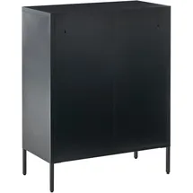 Beliani Vitrine Esholt 80 x 40 x 102 cm Schwarz