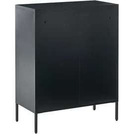 Beliani Vitrine Esholt 80 x 40 x 102 cm Schwarz