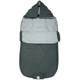 Kaiser Sommerfußsack Aurora universal passend für alle Gurtsysteme für Kinderwagen, Buggy & Fahrradanhänger - Dark Grey