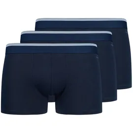 SKINY Boxershorts unifarben blau XXL 3er Pack