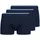 SKINY Boxershorts unifarben blau XXL 3er Pack
