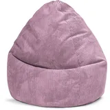 Sitting Point Sitzsack BeanBag Shara XXL - 300 Liter in Cord-Optik Lila