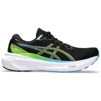 ASICS Herren Laufschuhe GEL-KAYANO 30, Größe 43 1⁄2 in Schwarz BLACK/ELECTRIC LIME
