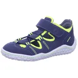 Ricosta Jungen Kletthalbschuhe Jeff,Kinder Halbschuhe,WMS:Mittel,Barfuß-Schuh,barfußschuhe,leicht,Kids,Ozean/Neongelb (180),32 EU