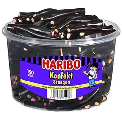 HARIBO Konfekt Stangen Lakritz 150 Stück