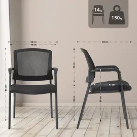 CLP Stapelstuhl Volga schwarz