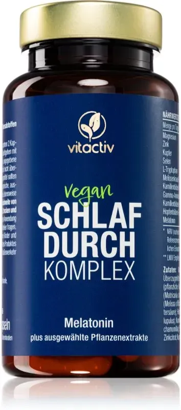 Vitactiv Schlaf DURCH Complex Kapseln zur Förderung von Schlaf und Regeneration 60 KAP