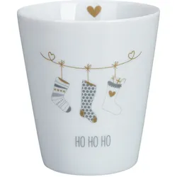 Krasilnikoff Becher Happy Mug, Ho Ho Ho, 330 ml