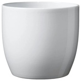 SK11 Blumentopf Basel weiß glänzend Ø 14 cm