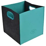 RAIKOU Aufbewahrungskorb aus Filz langlebiger faltbarer Filz Korb Regalkorb Wäschekorb Filz Box Filztasche mit Griffen aus Gurtband in der kombinationen für Spielzeug, Kleidung, Bücher, Zeitungen