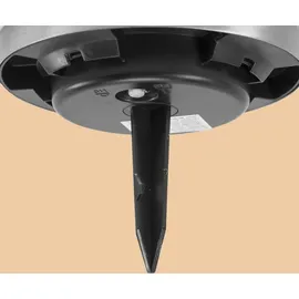 esotec Solarleuchte Kunststoff D=112mm 2er Set silber