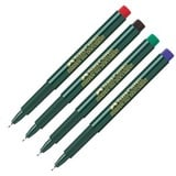 Faber-Castell 1511 Fineliner farbsortiert 0,4 mm, 10 St.