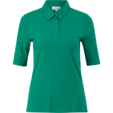 s.Oliver - Poloshirt aus Viskosemix, Damen, grün, 34