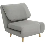 HOMCOM Schlafsessel für Schlafzimmer Polyester Blau 82L x 89B x 85H cm
