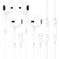 2 Pack USB C Kopfhörer für iPhone 15 Plus 15 Pro 15 Pro Max,HiFi Stereo In-Ear Type C Kabel Ohrhörer mit Mikrofon und Lautstärkeregler für Samsung Galaxy S24 S23 S22 S21 A53 A54,iPad Pro,Google Pixel