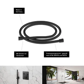 CHRIS BERGEN Chris Bergen, Handbrause mit Brauseschlauch (16.60 l/min)