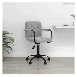 vidaXL Bürostuhl Drehbar Samt Grau