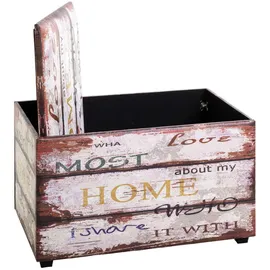 Haku-Möbel HAKU Sitztruhe Motiv 65 x 40 x 42 cm - bunt - BHT 65x42x40 cm