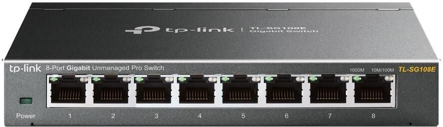 TP-LINK TL-SG108E 8-Port-Gigabit-Unmanaged Pro Switch