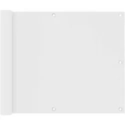 vidaXL Balkon-Sichtschutz Weiß 75x600 cm Oxford-Gewebe