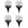 garden hero Kugelleuchte Glas 23,0 cm 4er Set warmweiß