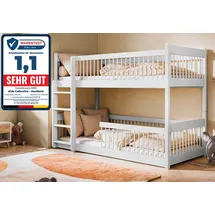 Kids Collective Etagenbett 90 x 200 cm Kiefer massiv weiß