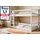 Kids Collective Etagenbett 90 x 200 cm Kiefer massiv weiß