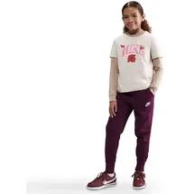 Nike Mädchen Trainingshose Club Fleece Pants FD2921-610 128-137 - bordeaux/bordeaux/white - 128-137