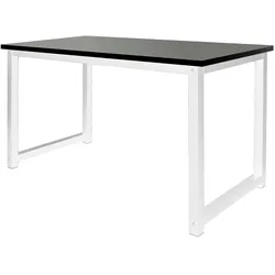 Schreibtisch Computertisch Bürotisch Arbeitstisch PC Tisch 120x60cm Schwarz-Weiß