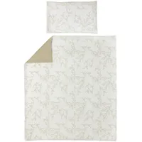 Meyco Baby Bettwäsche Branches, Juniorbett (atmungsaktives Material, Bettbezug aus