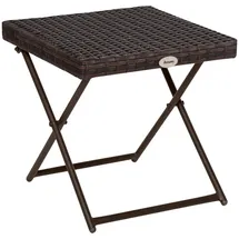 Outsunny Gartentisch klappbar 40 x 40 x 40 cm Braun
