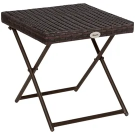 Outsunny Gartentisch klappbar 40 x 40 x 40 cm Braun