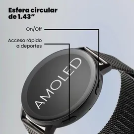 SPC Smartee Duo Classic BT 44,5 mm Metallgehäuse schwarz Metallarmband schwarz One Size