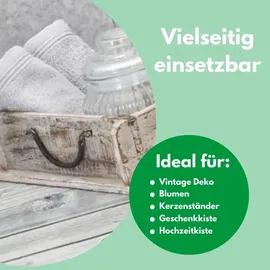 Novaliv Aufbewahrungsbox 30 x 25 x 8 cm 3-tlg. weiß